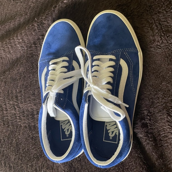 Vans Blue Suede Shoes EUC men’s 8.5 or women’s 10 - Picture 2 of 7